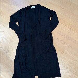 Abercrombie & Fitch Women's Black Long Cardigan